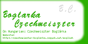 boglarka czechmeiszter business card