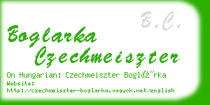 boglarka czechmeiszter business card